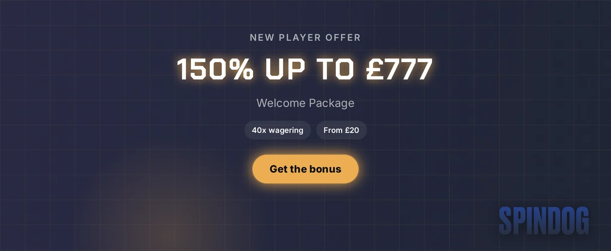 Claim the welcome bonus